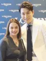  ??  ?? Longines Philippine­s brand manager Mitch Del Rosario and South Korean actor actor Jung Woo-Sung