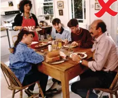  ??  ?? The Oxo Family: Mum used to take charge of the cooking, but adverts now include a helpful husband