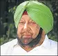  ??  ?? Amarinder Singh