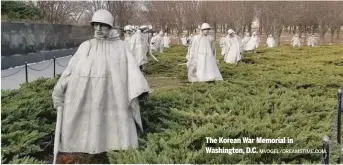  ?? MVOGEL/DREAMSTIME.COM. ?? The Korean War Memorial in Washington, D.C.