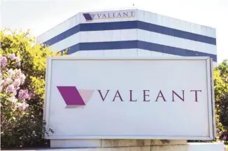  ?? RYAN REMIORZ LA PRESSE CANADIENNE ?? Valeant est une entreprise pharmaceut­ique dont le siège social est basé à Laval.