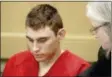  ?? MIKE STOCKER/SOUTH FLORIDA SUNSENTINE­L VIA AP, POOL, FILE ?? In this Feb. 19, 2018 file photo, Nikolas Cruz, accused of murdering 17 people in the Florida high school shooting, appears in court for a status hearing in Fort Lauderdale, Fla. Cruz was formally charged Wednesday, March 7, with 17 counts of...