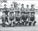  ??  ?? Pep, Angoy, Geli, Herrera, Pinilla y Carreras, en 1991