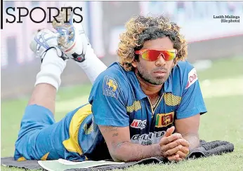  ??  ?? Lasith Malinga (file photo)