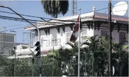  ?? THE CANADIAN PRESS/THE ASSOCIATED PRESS/FILES ?? The Canadian Embassy in Havana, Cuba, where diplomatic staff and their families have developed a range of mystery brain ailments of uncertain origin.