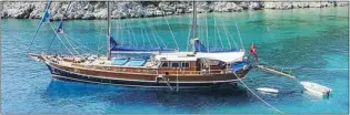  ??  ?? Gulet cruising is perfect for travellers hoping to travel at an unhurried pace.