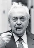  ??  ?? Mary Wilson, widow of former Prime Minister, Harold Wilson
(above), has died aged 102. She hated life at Number 10 and once revealed she wore laddered stockings beneath her long skirts at many Downing Street events to express her very private contempt...