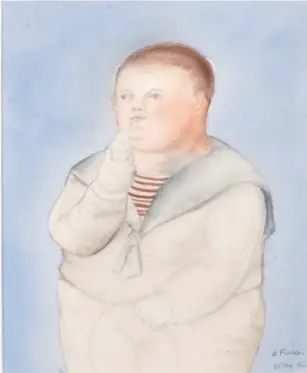  ??  ?? Botero, Sans titre, 1992