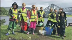  ??  ?? The beach clean was educationa­l as well as good for the environmen­t.