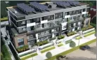  ??  ?? Contribute­d
A four-storey building with 40 affordable housing units is now under constructi­on at 1060 Cawston Ave. It’s an example of the kind of project the city should earmark more tax money toward, city council will hear Monday.