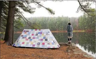  ?? WWW.FIELDCANDY.COM VIA AP ?? This undated photo provided by the U.K.-based company Field Candy shows their quilt themed tent design.