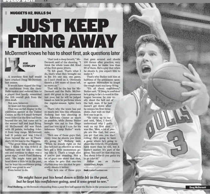  ??  ?? Doug McDermott