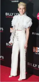  ??  ?? Kristen Stewart attends the world premiere of ‘Billy Lynn’s Long Halftime Walk’.