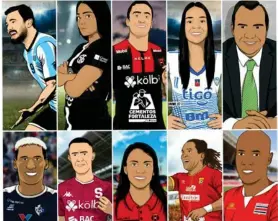  ?? INSTAGRAM ?? Jason ha diibujado varios figurones del fútbol nacional.