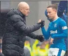  ??  ?? Barrie McKay is making excellent progress thanks to manager Mark Warburton