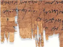  ??  ?? La imagen original del antiguo papiro.