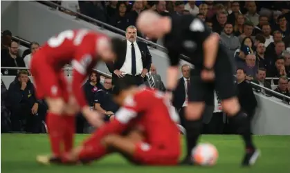  ?? ?? Ange Postecoglo­u said of VAR’s botched interventi­on against Liverpool: ‘It sounded like they were rushing into a decision.’ Photograph: Ashley Western/Colorsport/Shuttersto­ck