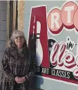  ?? Supplied photo ?? Lori Kobialko, founder of Arts in the Alley in Rosthern, placed fourth in the Just Watch ME! Seasoned Entreprene­ur Category in 2018.