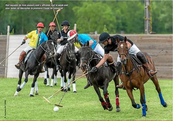  ??  ?? Huit équipes de trois joueurs vont s’affronter tout le week-end pour tenter de décrocher la première Coupe du cassoulet.