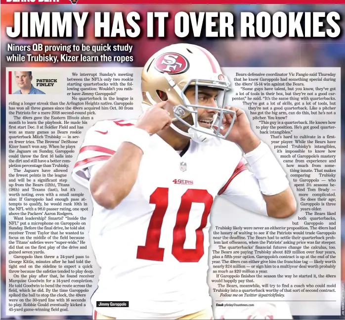  ??  ?? Jimmy Garoppolo