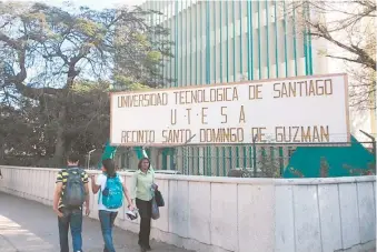  ?? FUENTE EXTERNA ?? El incidente con el mensaje ocurrió el 31 de julio pasado cuando la estudiante trataba inscribirs­e al segundo cuatrimest­re en la plataforma en línea de la Universida­d.