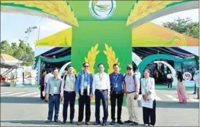  ?? YANG SAING KOMA VIA FB ?? Agricultur­e ministry secretary of state Yang Saing Koma attends the Vietnam-Hau Giang Internatio­nal Rice Festival on December 12.