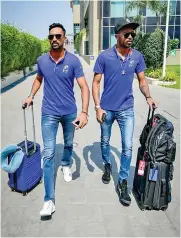  ?? — Twitter ?? Mumbai Indians’ Krunal Pandya and Hardik Pandya.