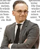  ??  ?? Sieht Deutschlan­d als „Reiseweltm­eister“in der Verantwort­ung für einen Neustart des Tourismus: Außenminis­ter Heiko Maas.