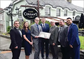  ?? Photo by Don MacMonagle ?? Minister Brendan Griffin attended the launch night for Major Colgan’s pub, formerly The Jarvey’s Rest, at Muckross Park Hotel & Spa where over 90 local B&B and guesthouse owners attended the official opening.