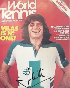  ?? Archivo ?? la célebre tapa de World tennis, de 1978: ‘Willy’ N° 1