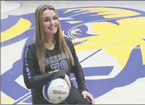  ?? The Sentinel-Record/Richard Rasmussen ?? KILLER ON THE COURT: Lakeside volleyball player Maddie Trusty dominated on the court for the Rams this season. She is the 2020 All-Garland County Volleyball Player of the Year.
