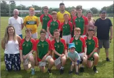  ?? Photo of the Valentia under-14s who lost the John Egan Memorial under-14 tournament final by a point to Kenmare. ??