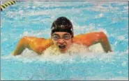  ?? THOMAS NASH - DIGITAL FIRST MEDIA ?? Methacton’s Jan Perez swims the 100 fly.