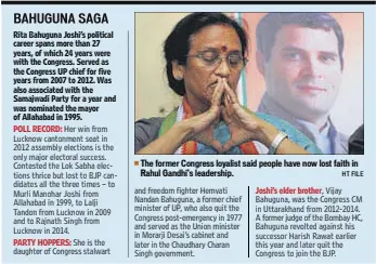  ?? HT FILE ?? The former Congress loyalist said people have now lost faith in Rahul Gandhi’s leadership.