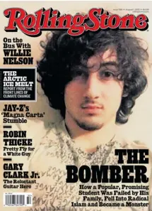  ?? Afp/getty Images/rolling Stone ?? Rolling Stone magazine’s decision to put the accused Boston Marathon bomber on the cover has ignited a firestorm of outrage online.