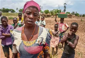  ?? — AFP ?? ‘ Twilight’ zone: Bauleni, who claims that she had her blood sucked, tells of her experience during an interview at her village in Thyolo District.