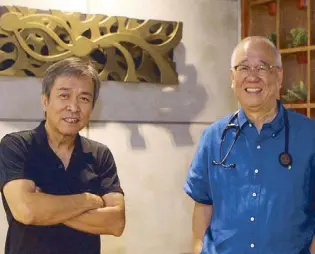  ??  ?? Dr. Chua is also a practicing artist and mounts exhibition­s at The Crucible Gallery of Sari Ortiga (left).