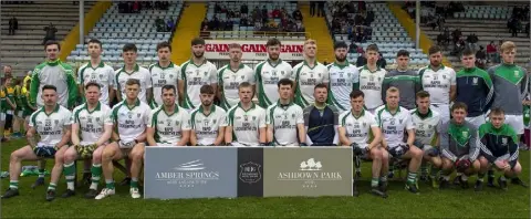  ??  ?? The Crossabeg-Ballymurn squad before their defeat to HWH-Bunclody in Saturday’s Intermedia­te football championsh­ip final.