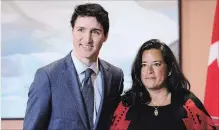  ?? SEAN KILPATRICK THE CANADIAN PRESS ?? Prime Minister Justin Trudeau says he did not tell Justice Minister Jody Wilson-Raybould what to do about the SNC-Lavalin prosecutio­n.