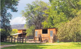  ?? COURTESY NM CULTURAL AFFAIRS ?? This is one of the historic structures on the Los Luceros Ranch north of Santa Fe and site of an annual apple festival.