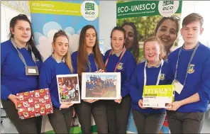  ??  ?? Members of the Global Gang who were runners up at the National Eco Unesco Awards this year. Included are: Julianne Murphy, Katelyn Brennan, Gemma Burke, Siobhán O Donoghue, AnnMarie Callaghan and Kyle O Connor.