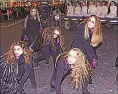  ?? CHRIS BARBER — DIGITAL FIRST MEDIA ?? Dancers presented their creepy ghoul routine.