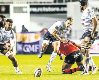  ?? Photo Icon Sport ?? Antoine Gibert a été excellent sur la pelouse de Mayol ce dimanche soir.