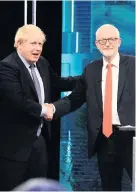  ??  ?? > Boris Johnson and Jeremy Corbyn are in the midst of a campaign overshadow­ed by the Brexit crisis