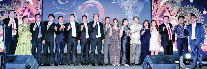  ??  ?? COMMITTEE MEMBERS. The members of the working committees of Cebu Chamber of Commerce and Industry’s Cebu Business Month.