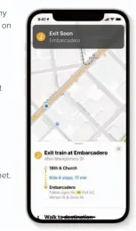  ??  ?? Maps has more road details in major cities, and several features for those who take transit.