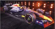  ?? SETH WENIG — THE ASSOCIATED PRESS ?? The new RB19F1car is unveiled during an event in New York on Friday.