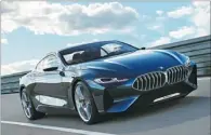  ??  ?? The design of the BMW Concept 8 Series provides a fresh interpreta­tion of iconic BMW styling cues.