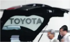  ?? SHIZUO KAMBAYASHI / THE ASSOCIATED PRESS FILES ?? Japanese automakers Toyota and Mazda picking Alabama for an auto plant is another example of foreignbas­ed automakers building U. S. factories in the South.