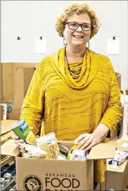  ?? (Arkansas Democrat-Gazette/Cary Jenkins) ?? Rhonda Sanders at the Arkansas Food Bank.